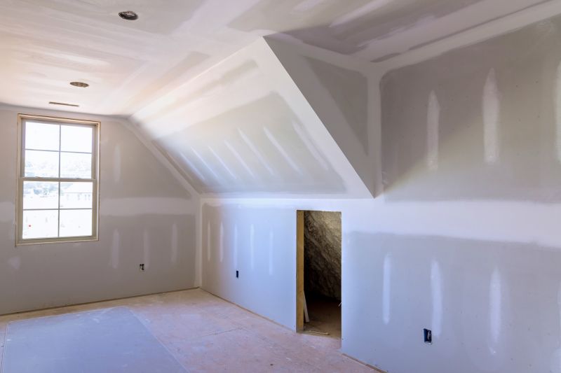 Drywall Installation in a Living Room