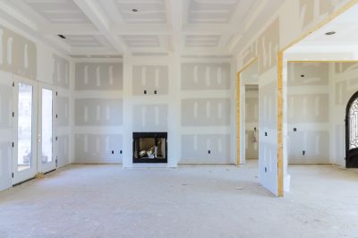 Finished Drywall in Living Room